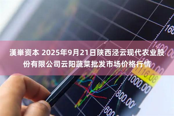 漢崋资本 2025年9月21日陕西泾云现代农业股份有限公司云阳蔬菜批发市场价格行情