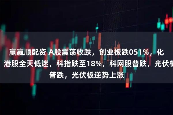 赢赢顺配资 A股震荡收跌，创业板跌051%，化工板走强，港股全天低迷，科指跌至18%，科网股普跌，光伏板逆势上涨