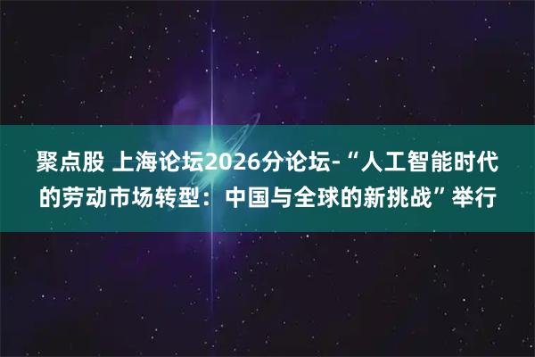 聚点股 上海论坛2026分论坛-“人工智能时代的劳动市场转型：中国与全球的新挑战”举行
